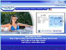 Tablet Screenshot of discountspasdirect.com